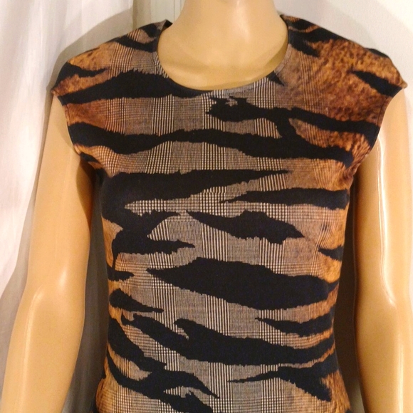 🔥 🔥 NWOT Alexander McQueen Multicolor, Gennplad, Zebra Print Design Dress - Picture 4 of 16